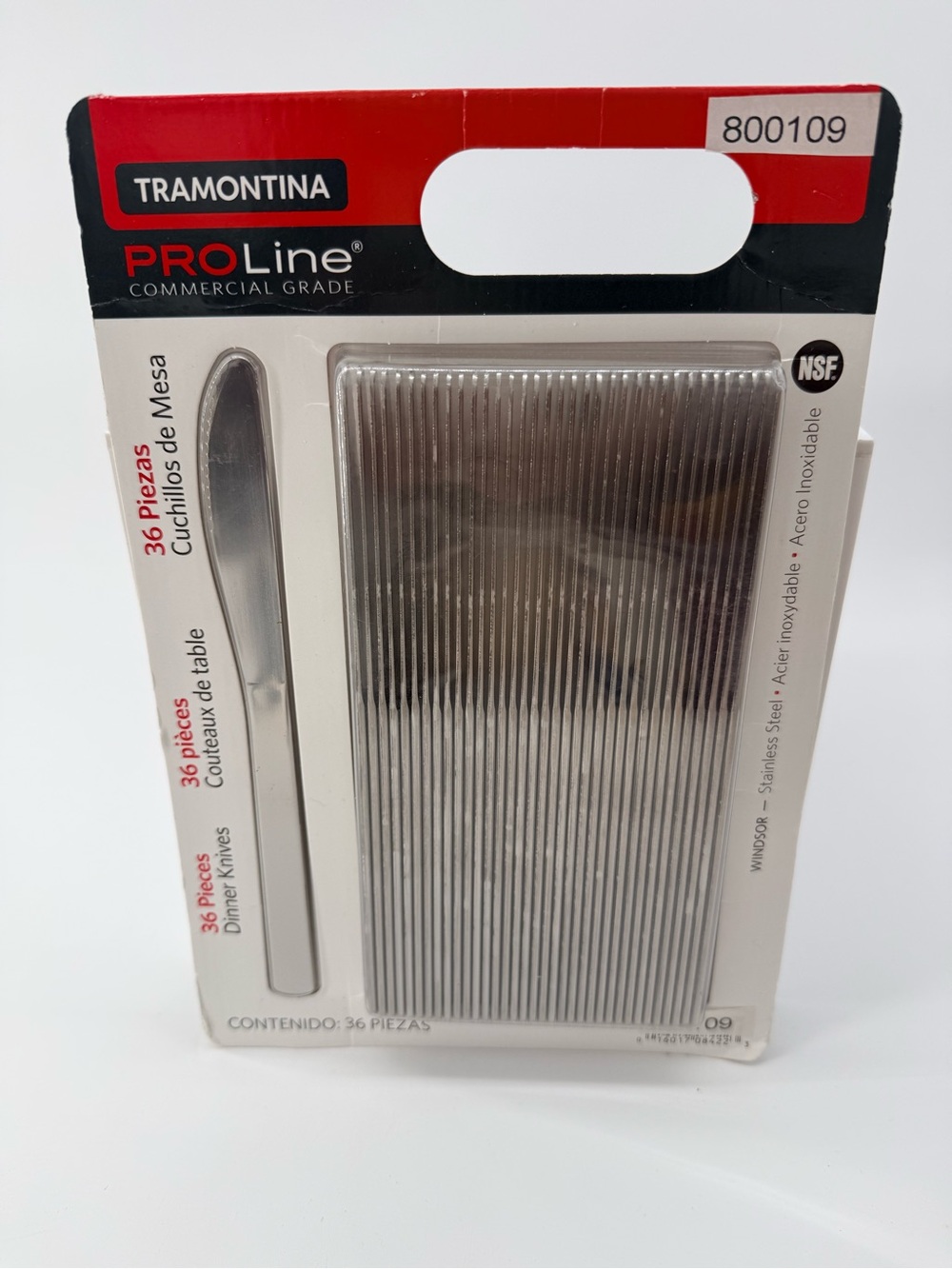 Tramontina ProLine Stainless Steel Dinner Knives - Silver (36 pcs)